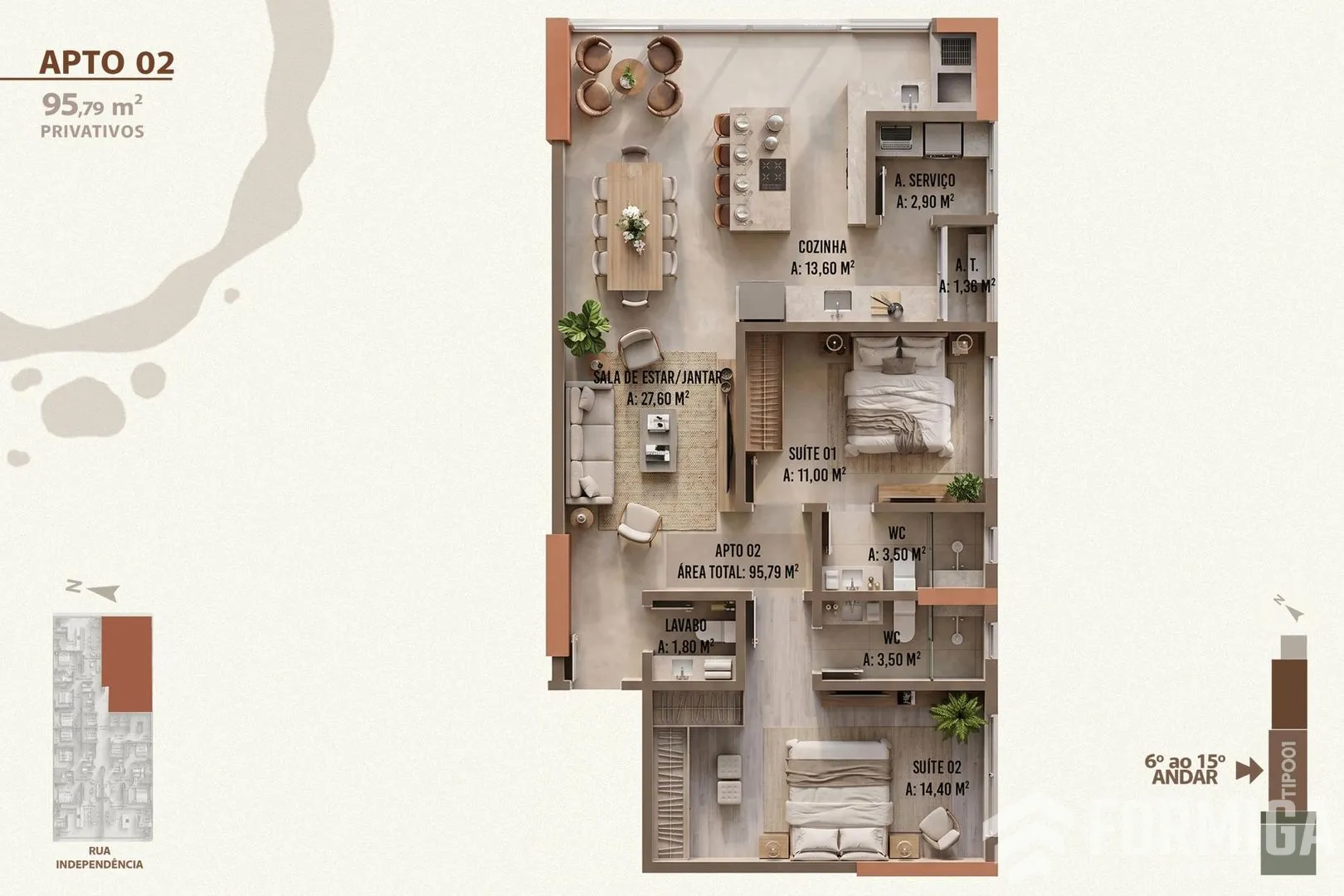 Foto 4 de apartamento em Chapecó