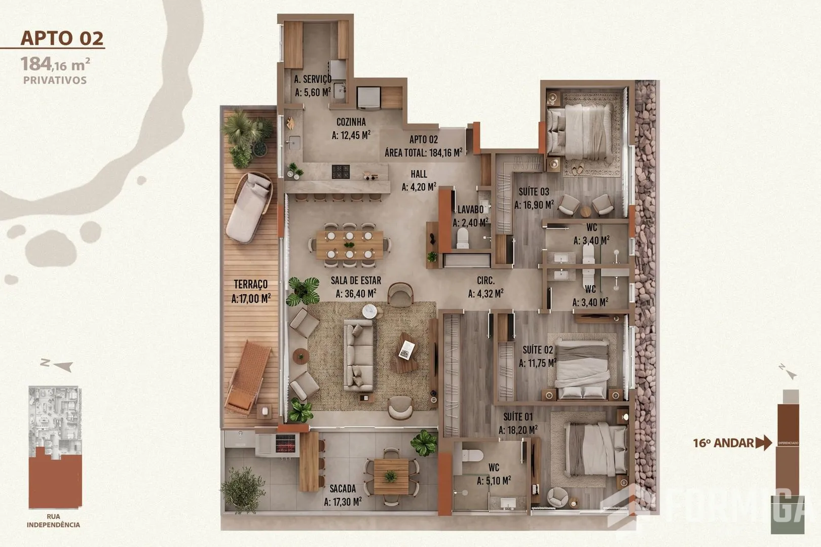 Foto 4 de apartamento em Chapecó