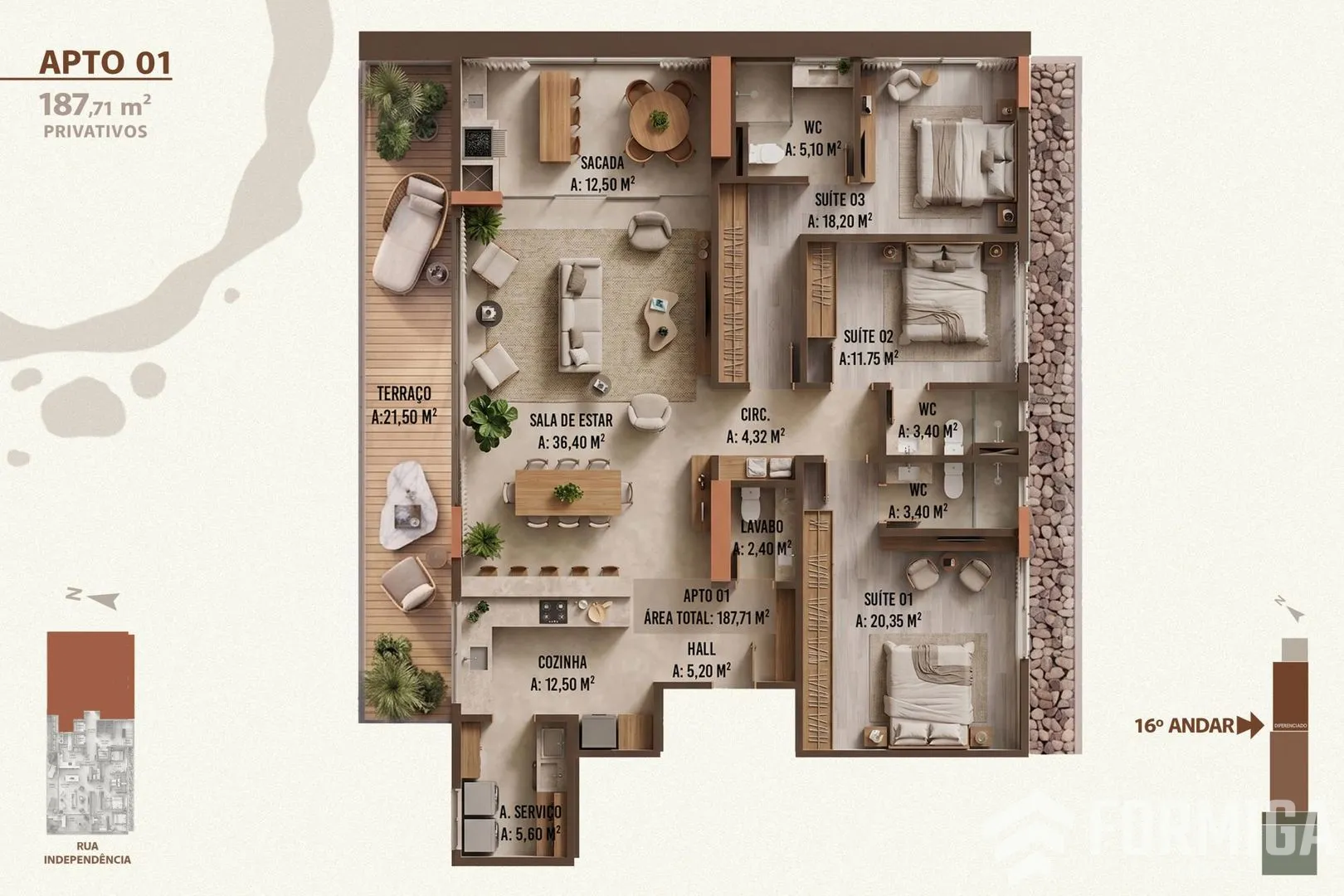 Foto 4 de apartamento em Chapecó