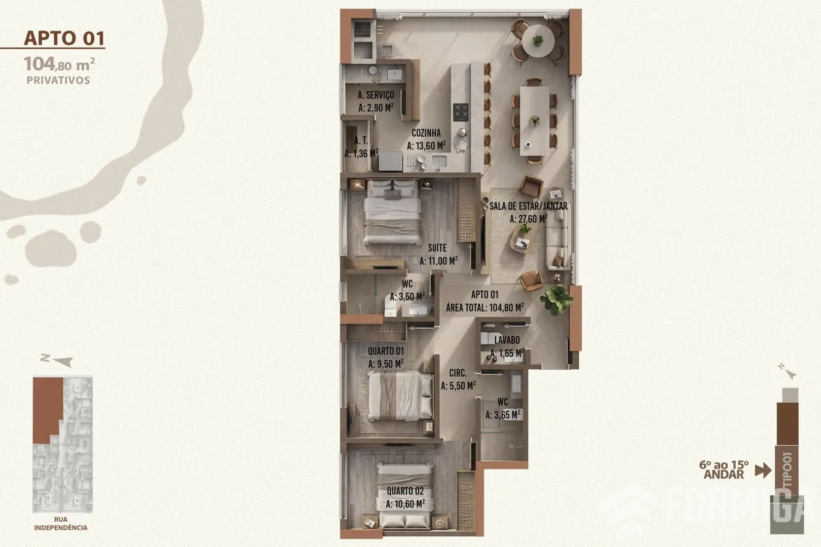 Foto 4 de apartamento em Chapecó