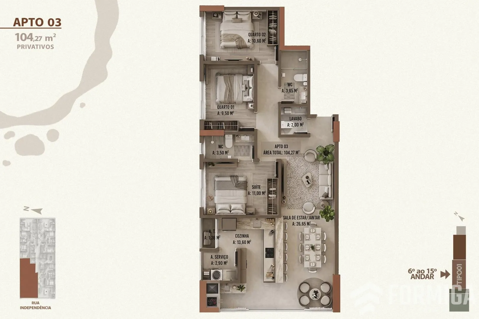 Foto 4 de apartamento em Chapecó