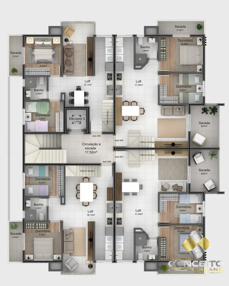 Loft - São Francisco, Rua General Goes Monteiro