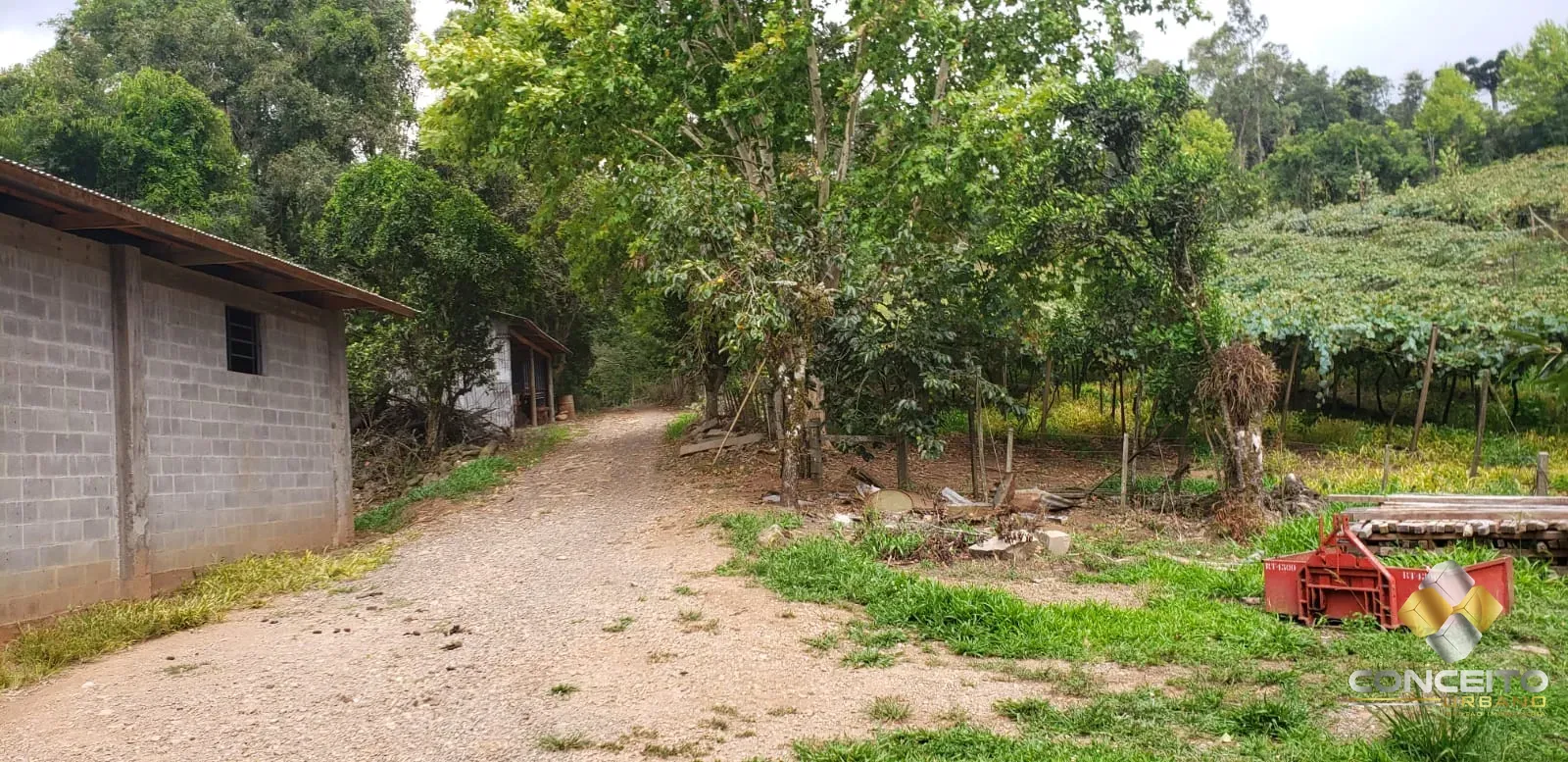 Área de terras para atividade comercial