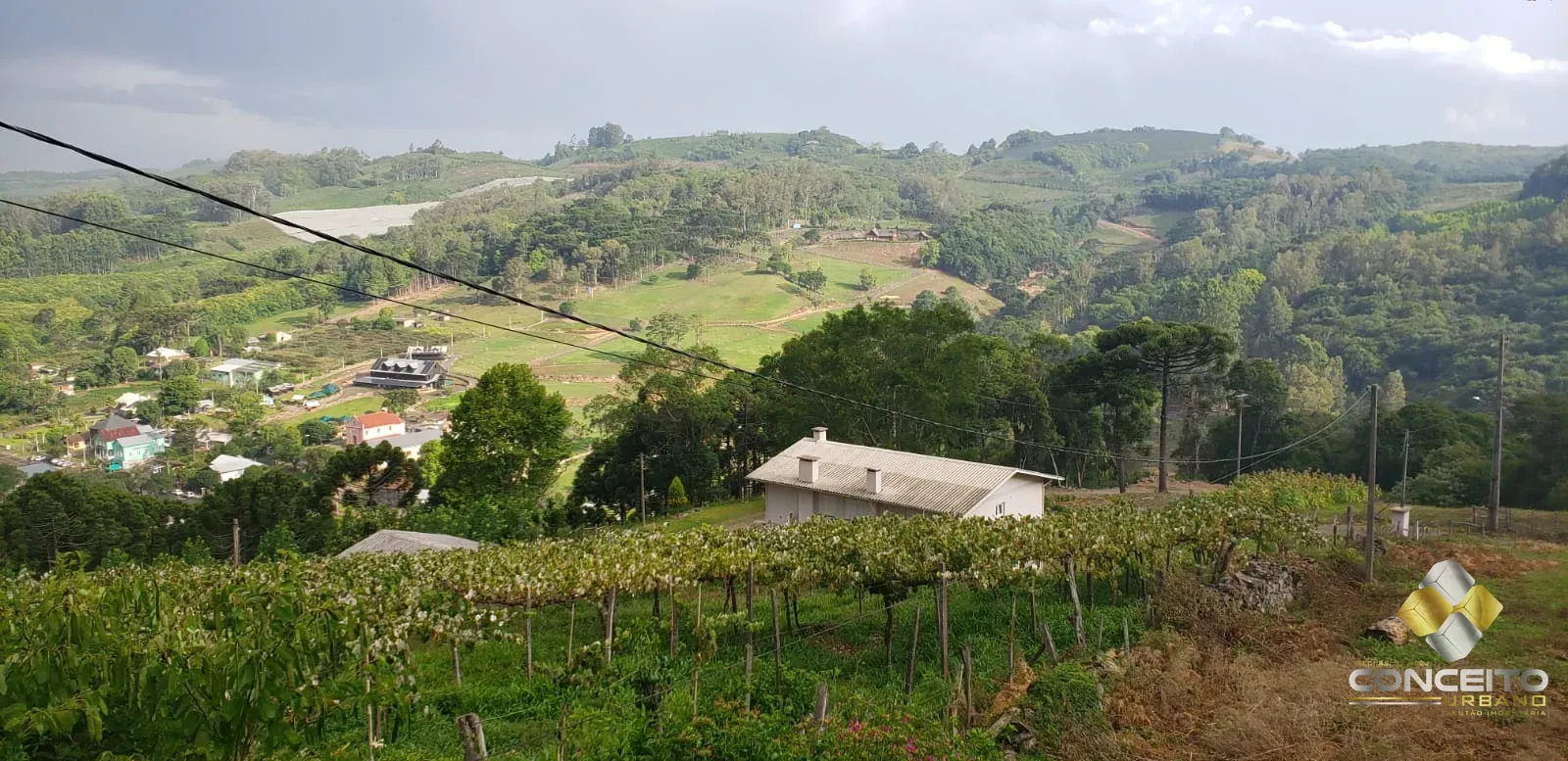Área de terras para atividade comercial