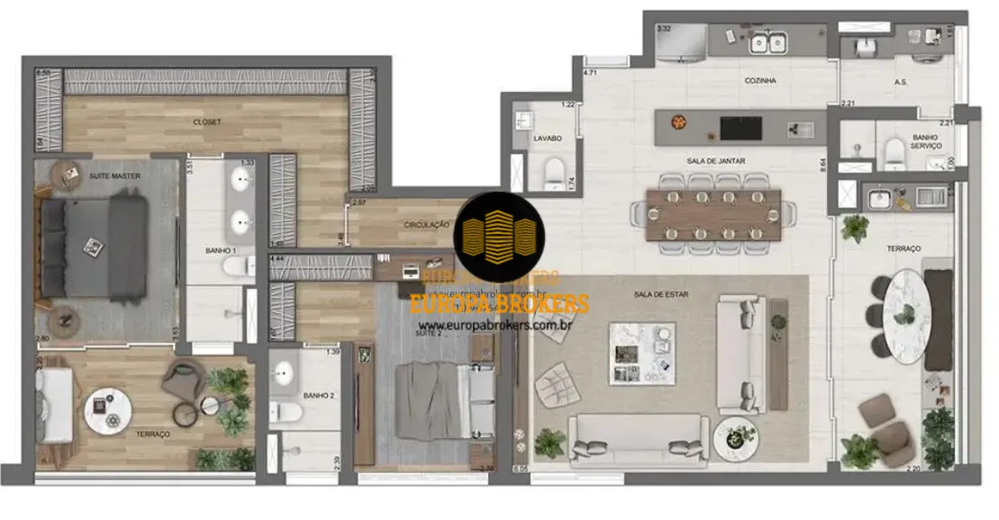 PLANTA 140,00m²
