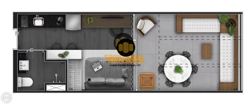 PLANTA 27,95m²