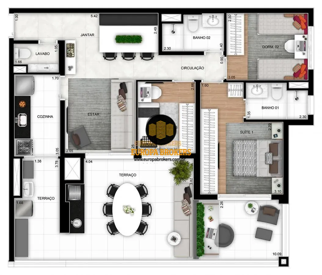 PLANTA 104,00m²