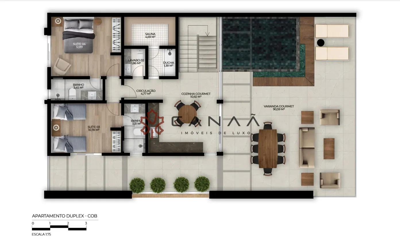 planta apt duplex cobertura