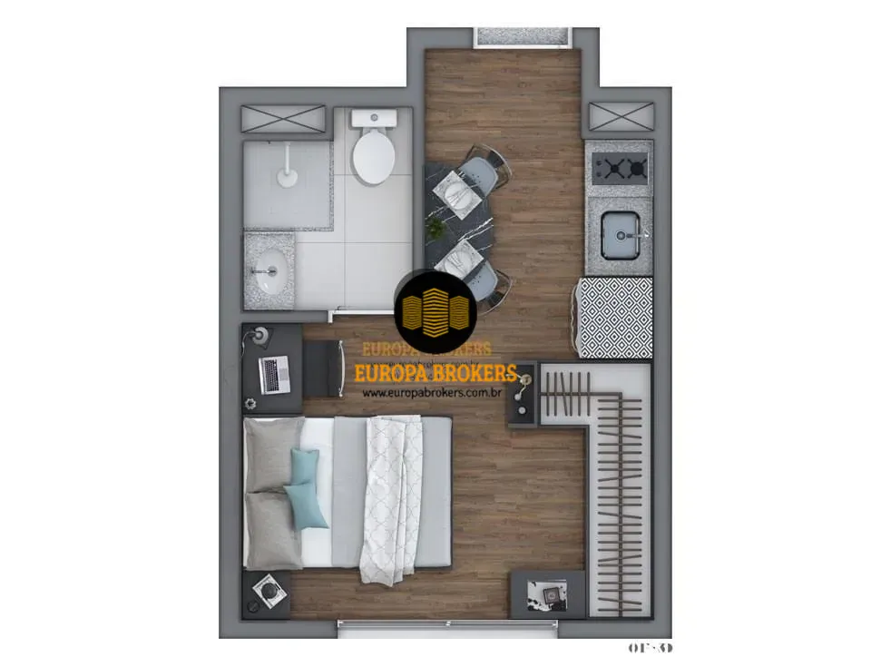 PLANTA 19,39M² OPÇÃO