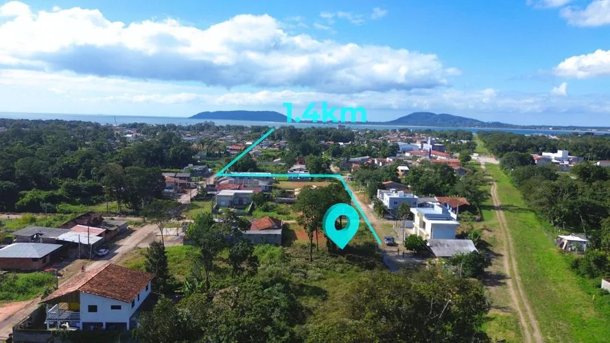 Terreno com 375m² à venda por R$150.000,00 em Itapoá-SC