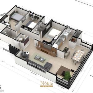 Apartamento com 120m², 3 dormitórios, 1 suíte, 2 vagas no Pérola Negra em Torres para Comprar