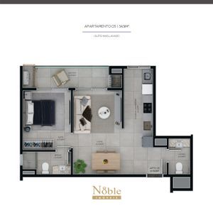 Apartamento com 55m², 1 dormitório, 1 suíte, 1 vaga no Montreal em Torres para Comprar