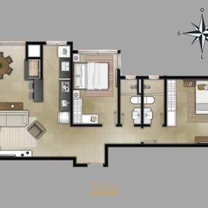 Apartamento com 84m², 2 dormitórios, 1 suíte, 1 vaga no Verano em Torres para Comprar