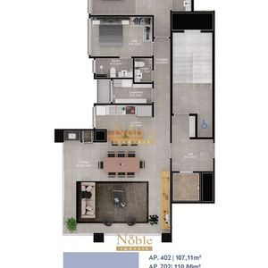 Apartamento com 110m², 2 dormitórios, 2 suítes, 2 vagas no Ibiza em Torres para Comprar