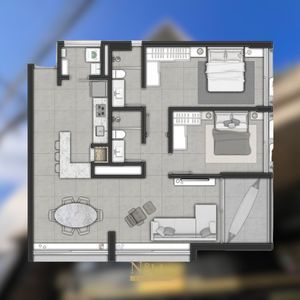 Apartamento com 91m², 2 dormitórios, 1 suíte, 1 vaga no Magma em Torres para Comprar