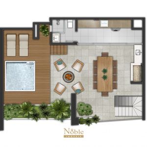 Cobertura com 149m², 2 dormitórios, 1 suíte, 1 vaga no Roca em Torres para Comprar