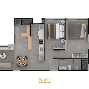 Apartamento com 68m², 2 dormitórios, 1 suíte, 1 vaga no Axxis em Torres para Comprar