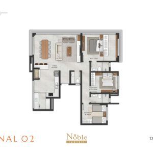Apartamento com 122m², 3 dormitórios, 1 suíte, 2 vagas no Boreal em Torres para Comprar