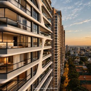 Auro Authentic no Marista, 264 m²com varanda, piscina e vista definitiva