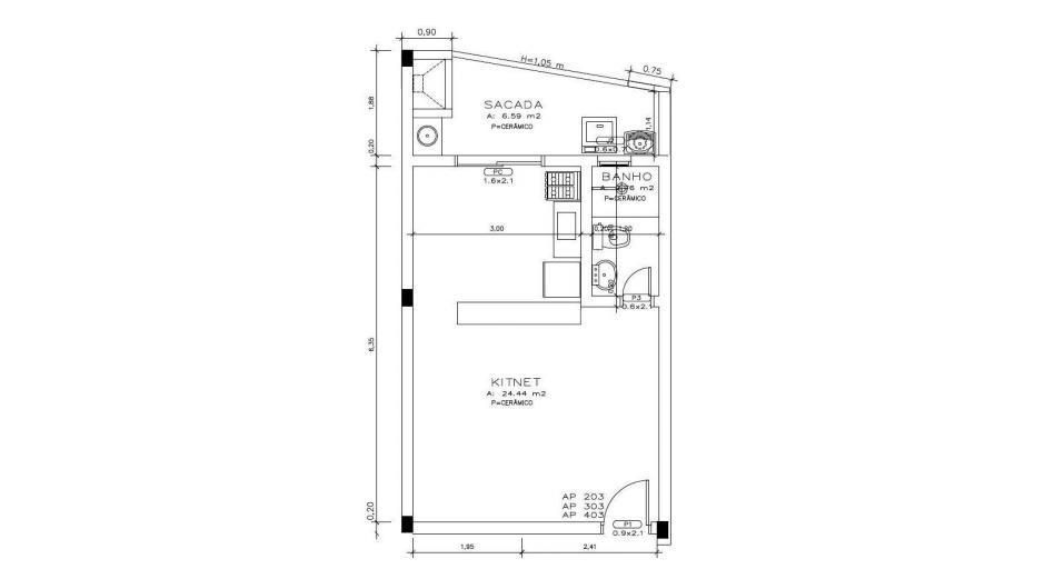 Apartamento à venda com 1 quarto, 39m² - Foto 2