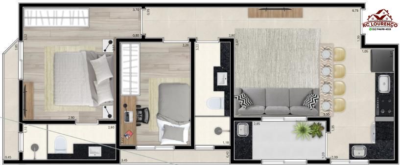 Apartamento à venda com 3 quartos, 68m² - Foto 10