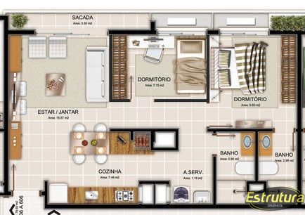 Apartamento com 2 Dormitórios à venda, 73 m² por R$ 392.321,00