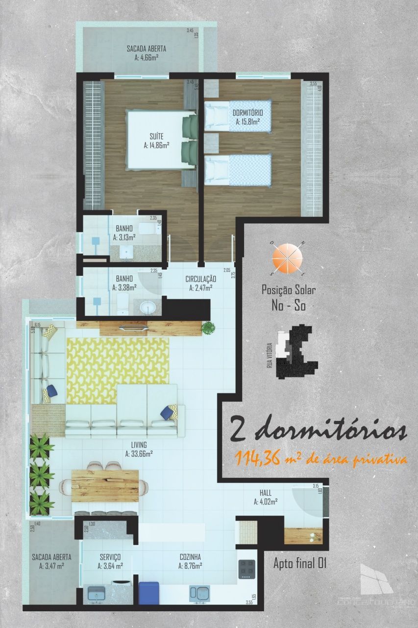 Apartamento com 2 Dormitórios à venda, 114 m² valor a combinar