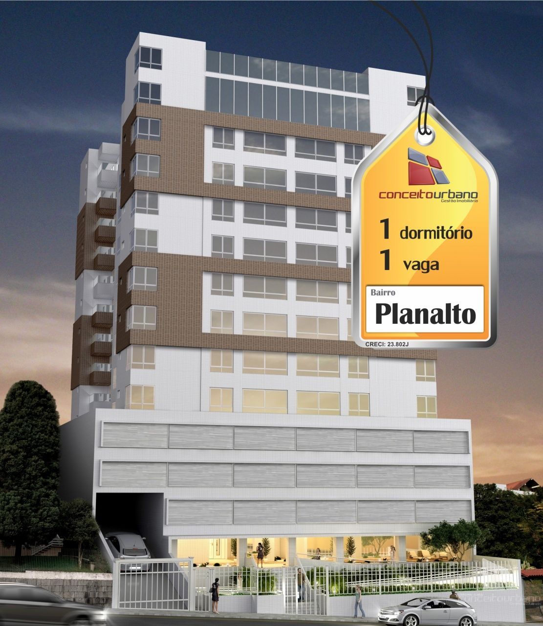 Apartamento com 1 Dormitórios à venda, 44 m² por R$ 425.000,00