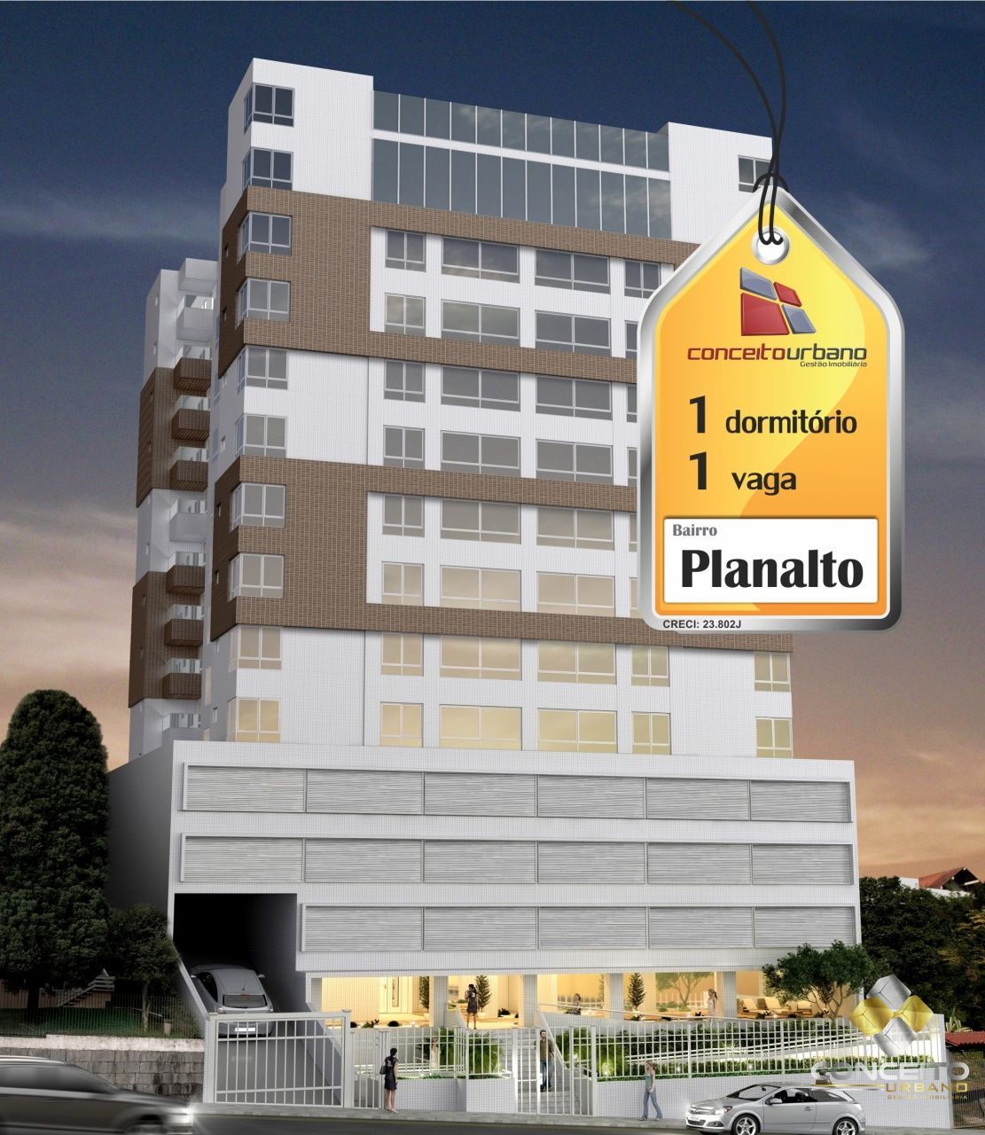 Apartamento de 1 quarto, 44m² no bairro São Francisco, em Bento Gonçalves | Eu Corretor