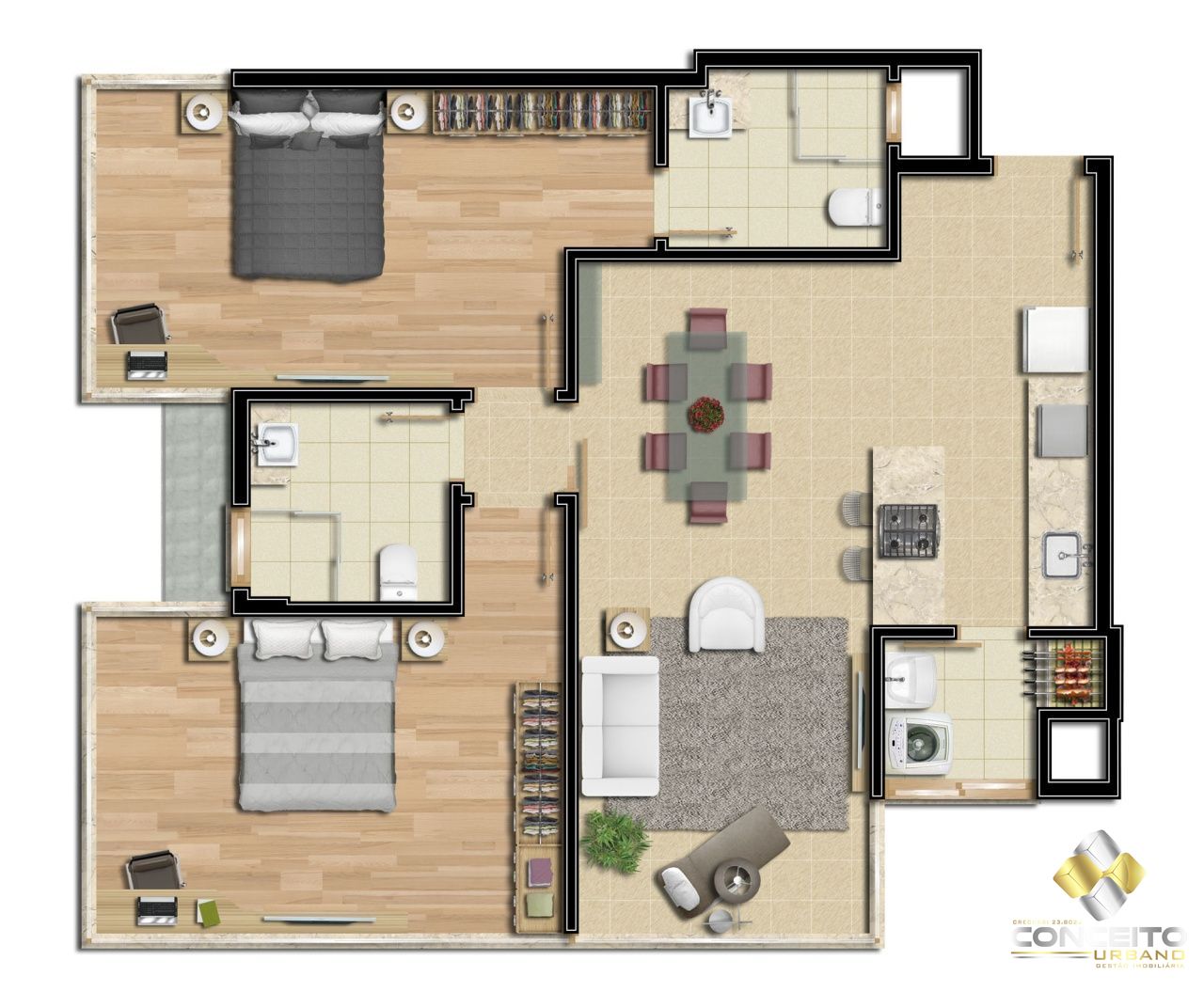 Apartamento, 2 quartos, 82 m² - Foto 5