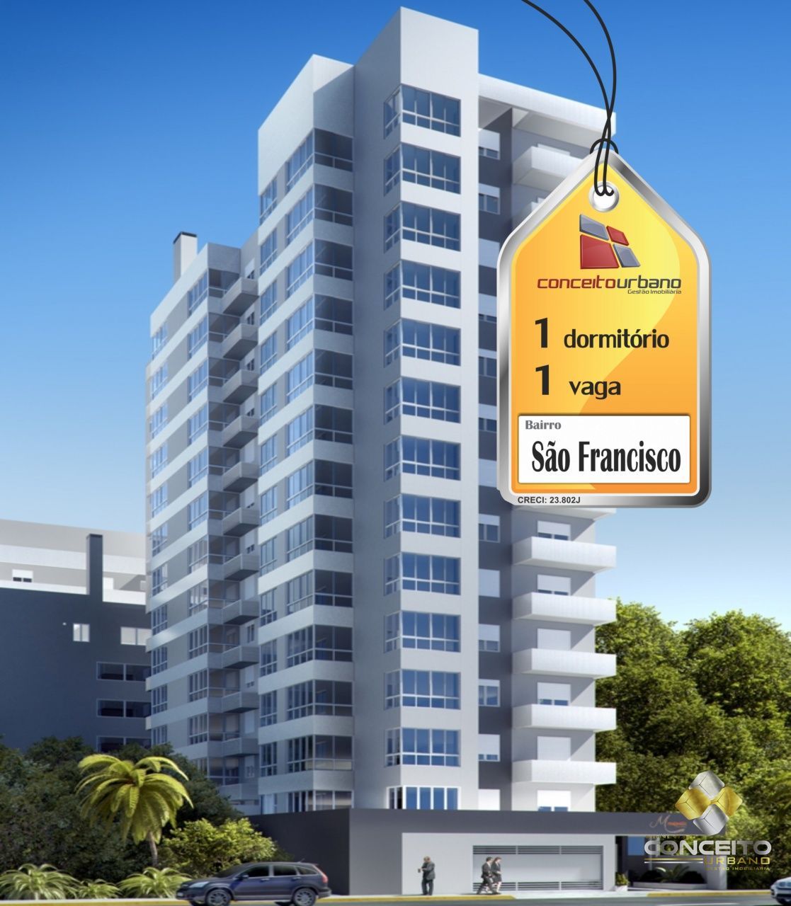 Apartamento mobiliado 1 dorm São Francisco