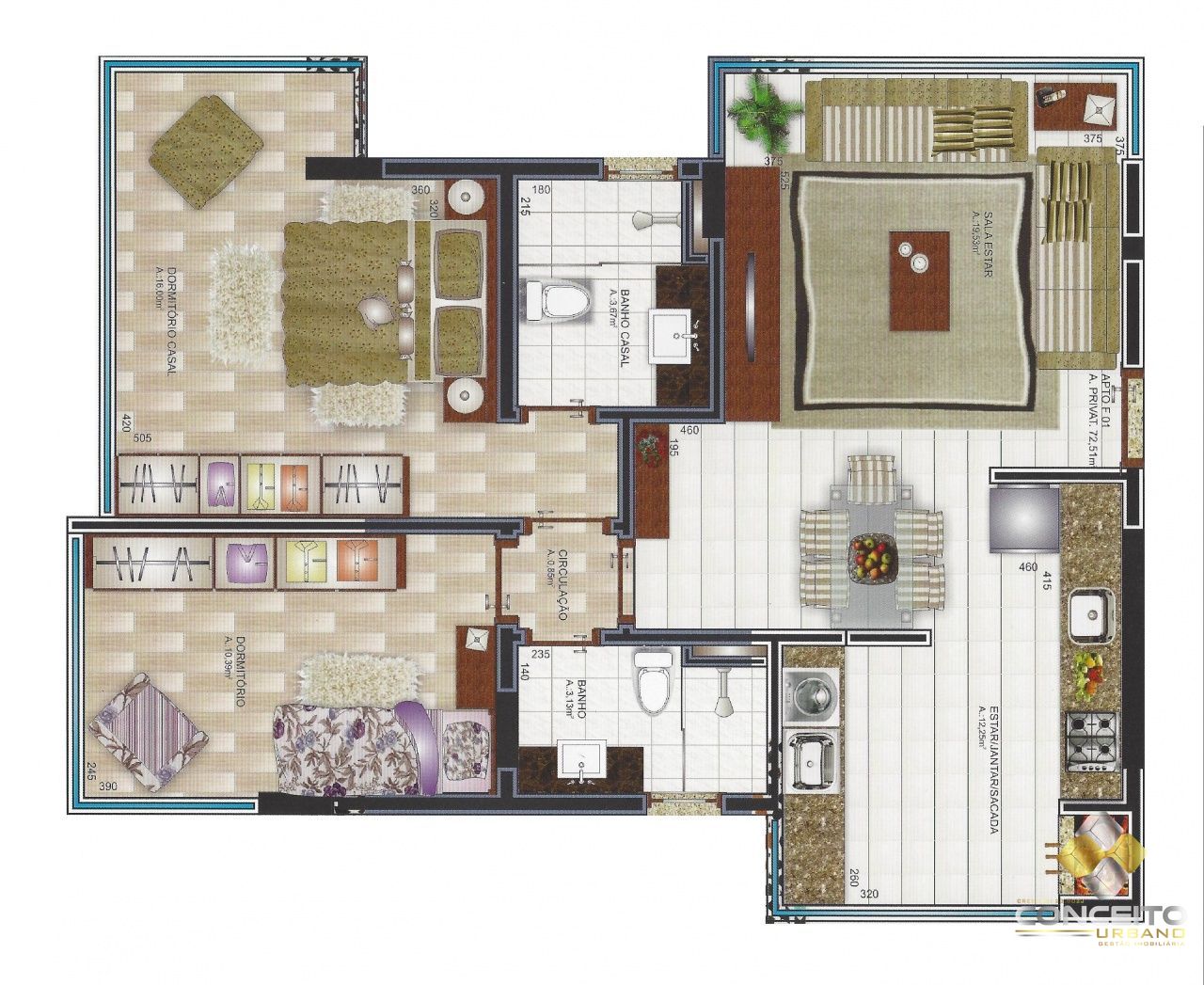 Apartamento de 2 quartos, 70m² no bairro Santo Antão, em Bento Gonçalves | Eu Corretor