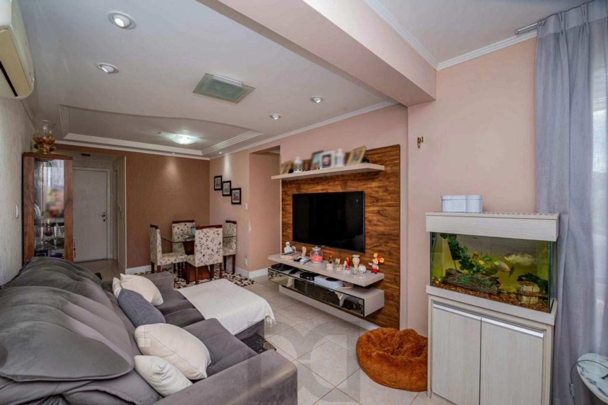 Apartamento semi mobiliado de 3 quartos, elevador, 1 vaga no bairro Cavalhada — foto 3