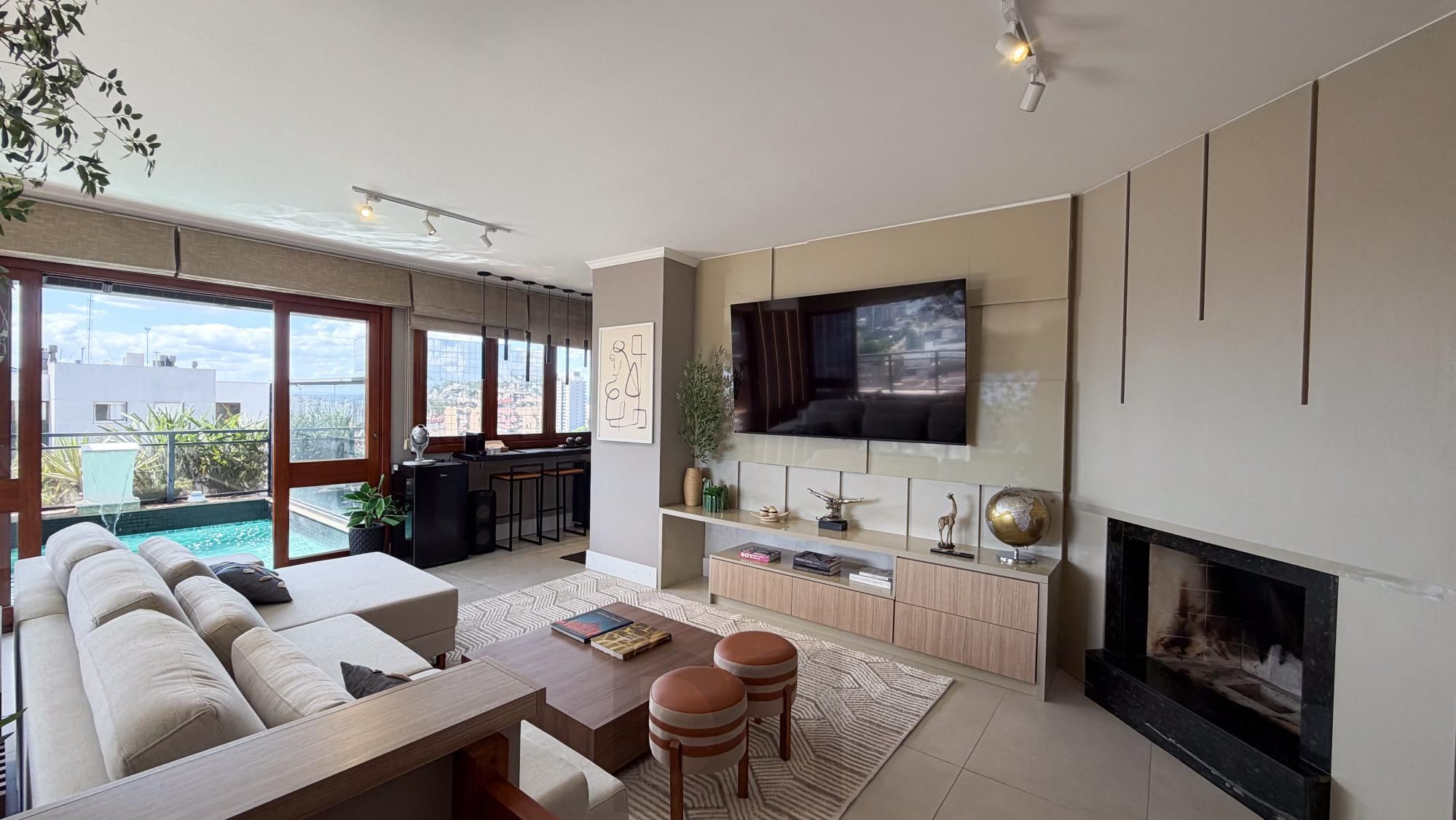Vende-se linda cobertura com 3 quartos (1 suíte), 209m², 2 vagas e piscina – Três Figueiras — foto 5