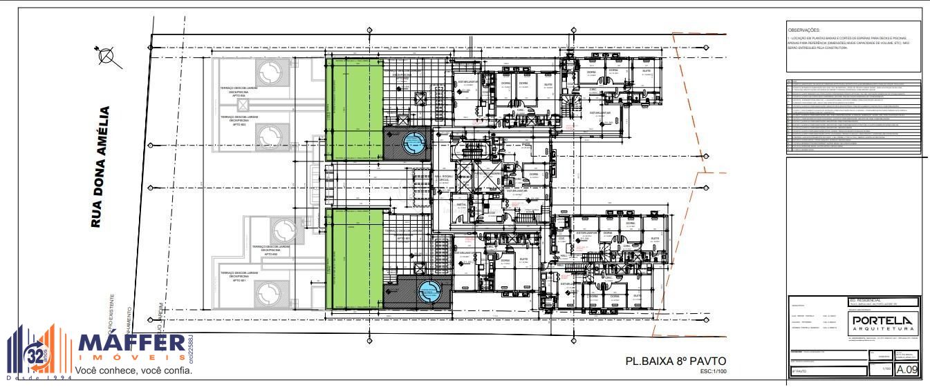 Cobertura para Venda - 199m², 4 dormitórios, sendo 2 suites, 3 vagas - Menino Deus