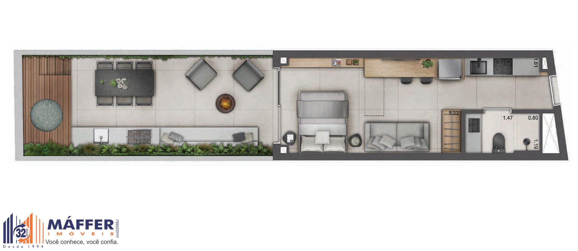 Apartamento, 1 quarto, 47 m² - Foto 17