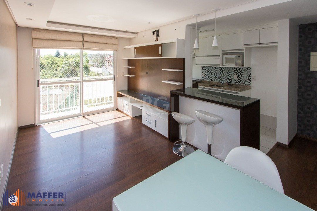 Apartamento | Bairro Cristal | 2 dormitórios | Suíte |  Semi mobiliado |  1 vaga escriturada
