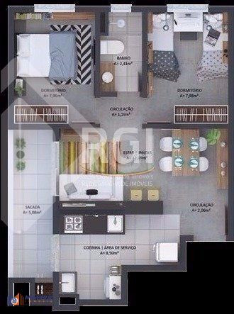 Apartamento, 2 quartos, à venda, 54 m², Glória - Porto Alegre — foto 2