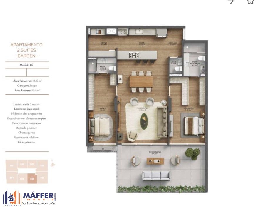 Apartamento, 2 quartos, 148 m² - Foto 17