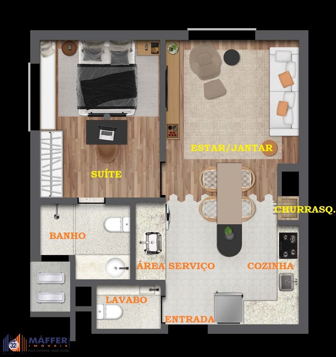 Apartamento, 1 quarto, 49 m² - Foto 20
