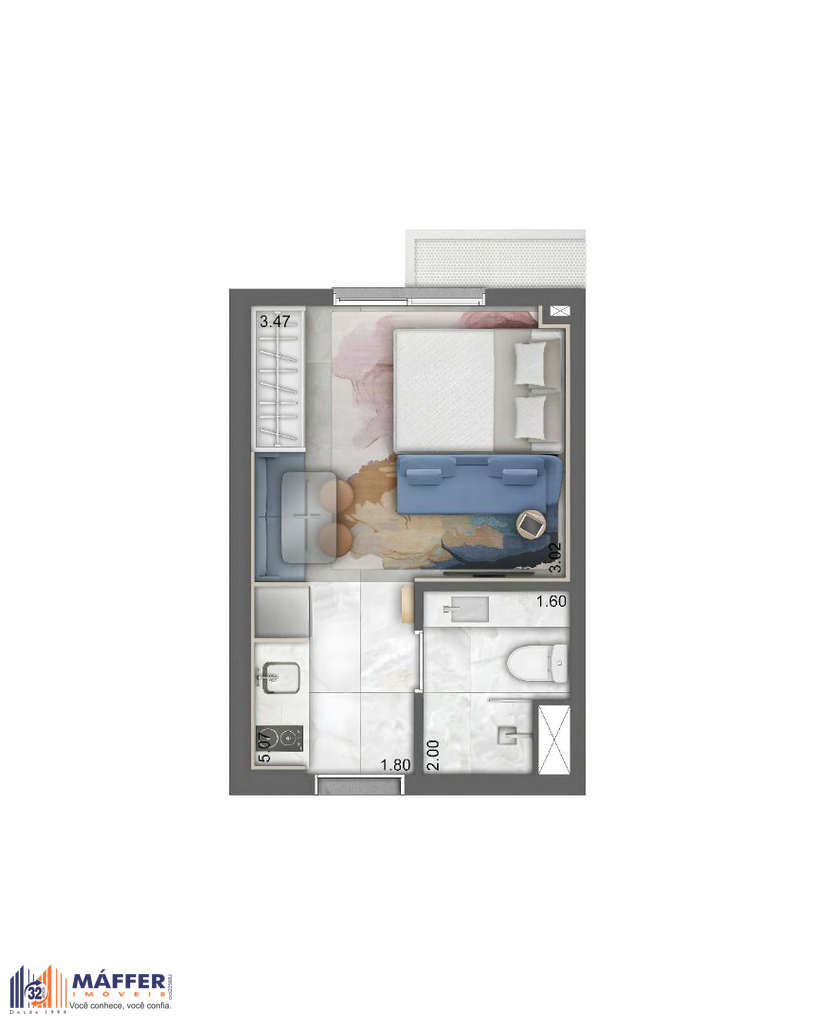 Apartamento, 1 quarto, 17 m² - Foto 20