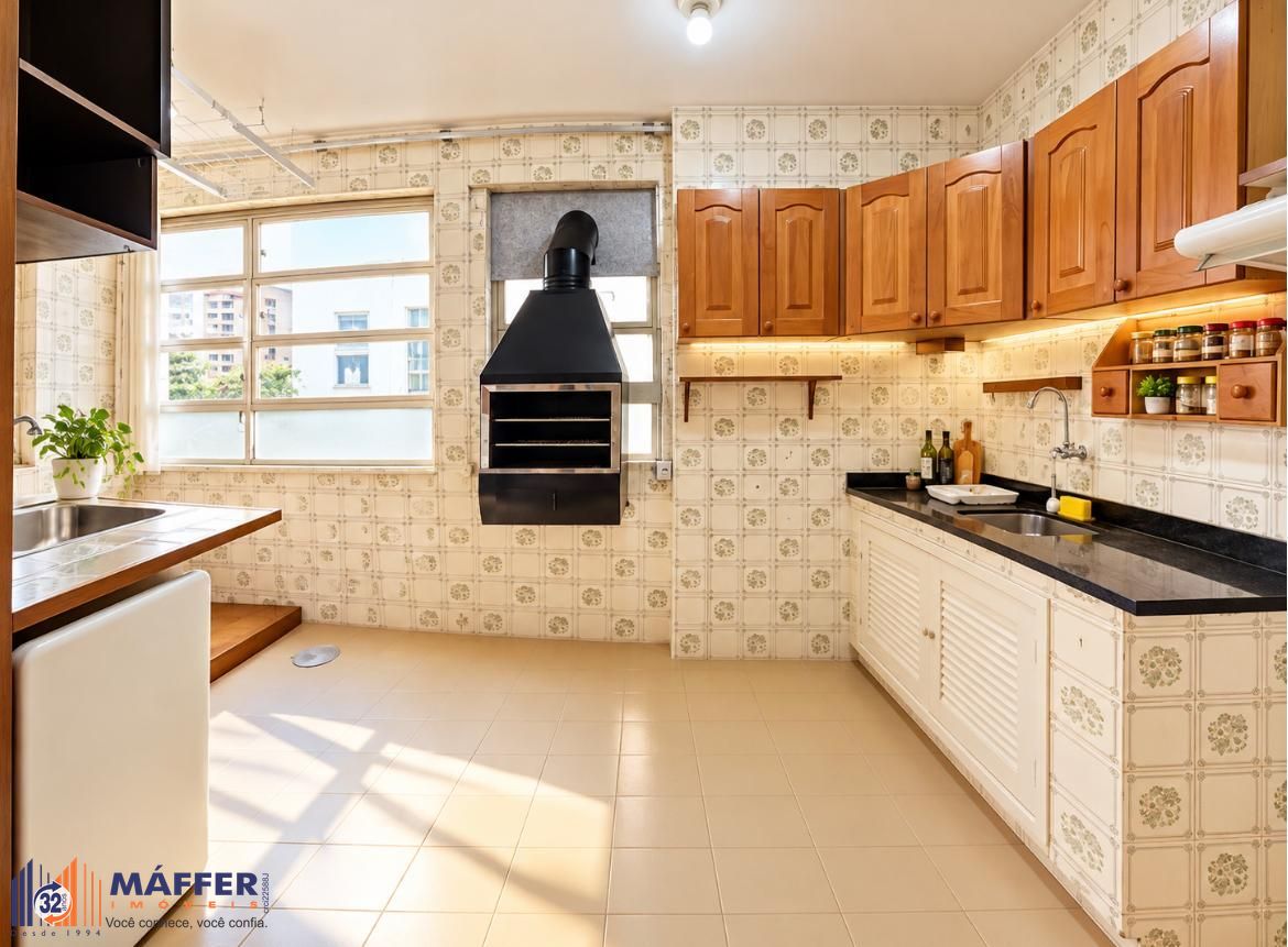 Cozinha com Area de Serviço Churrasqueira.