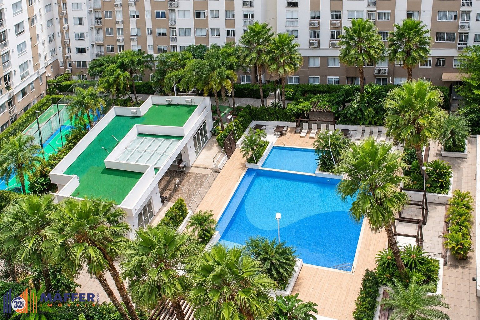 Apartamento 3 Quartos, Andar alto, Vaga dupla e Vista piscina em Canoas