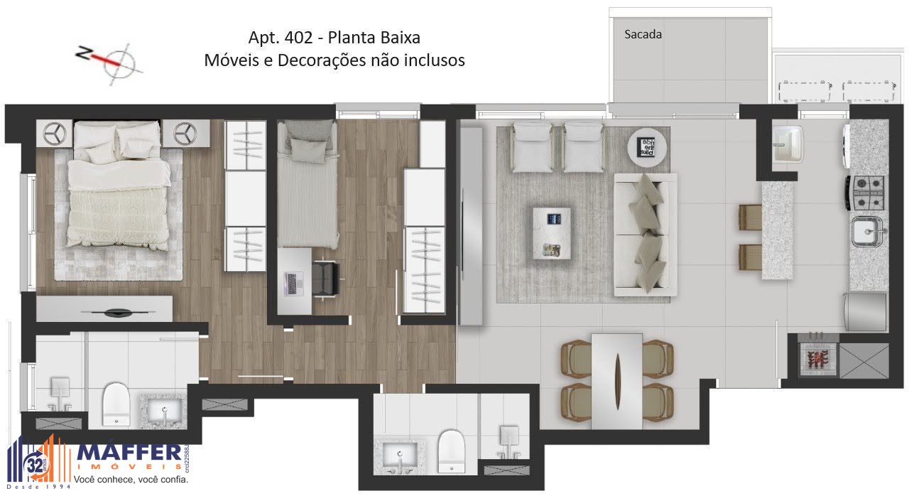 Apartamento, 2 quartos, 70 m² - Foto 5