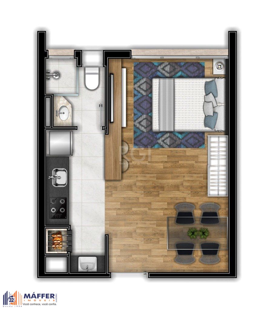 Apartamento, 1 quarto, 31 m² - Foto 10