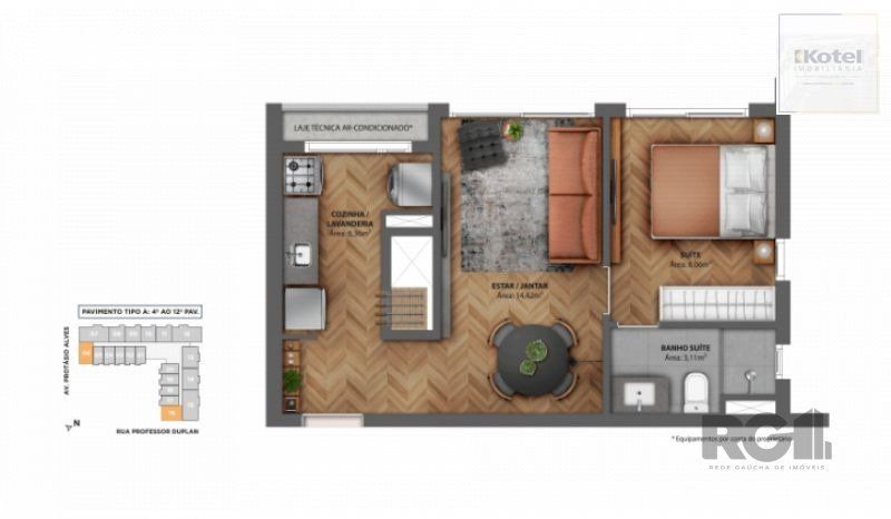 Apartamento 1 quartos à venda, 34m², Rio Branco - Porto Alegre