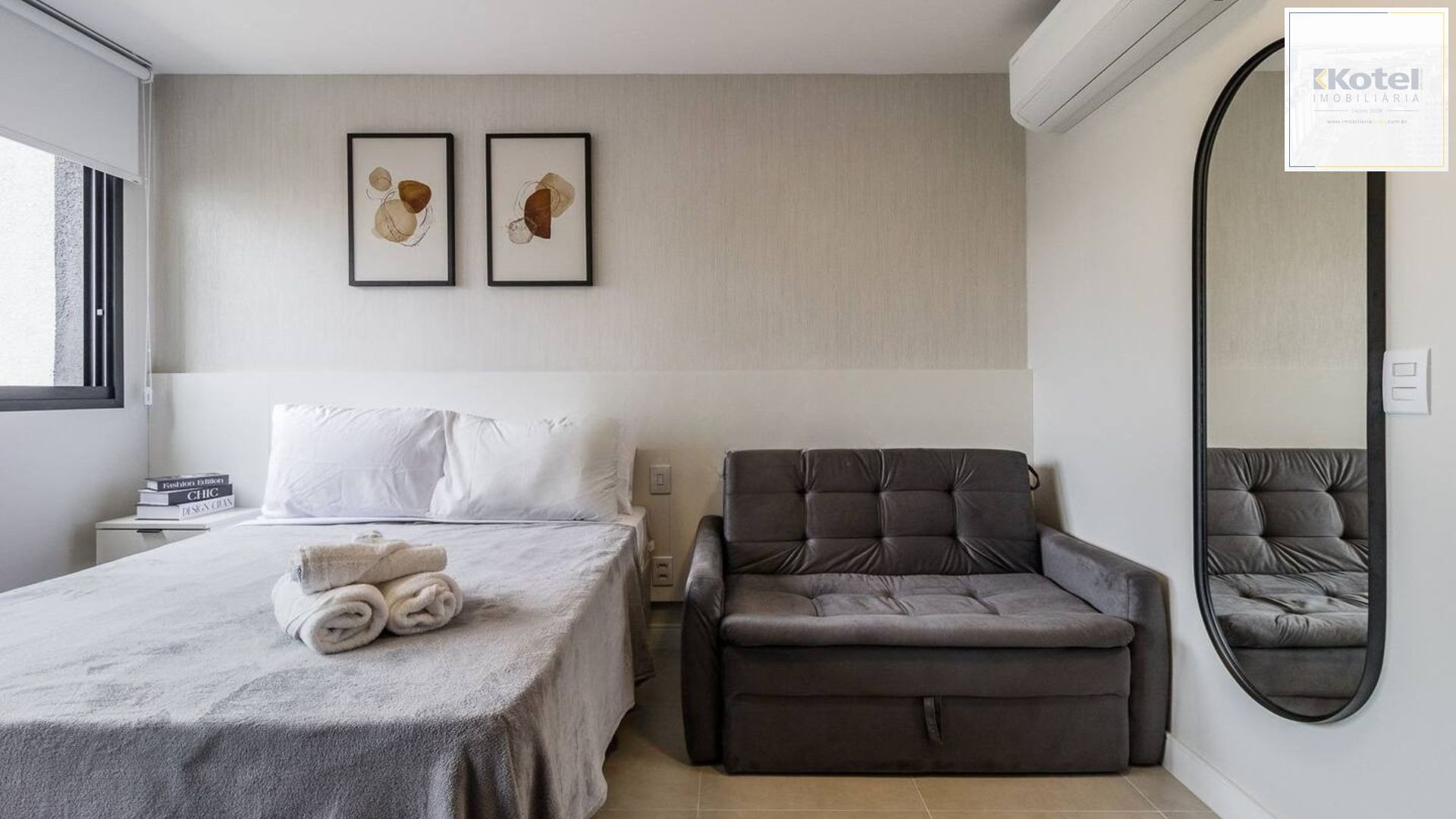 Studio completamente mobiliado e equipado, para comprar, localizado no GO Rio Branco