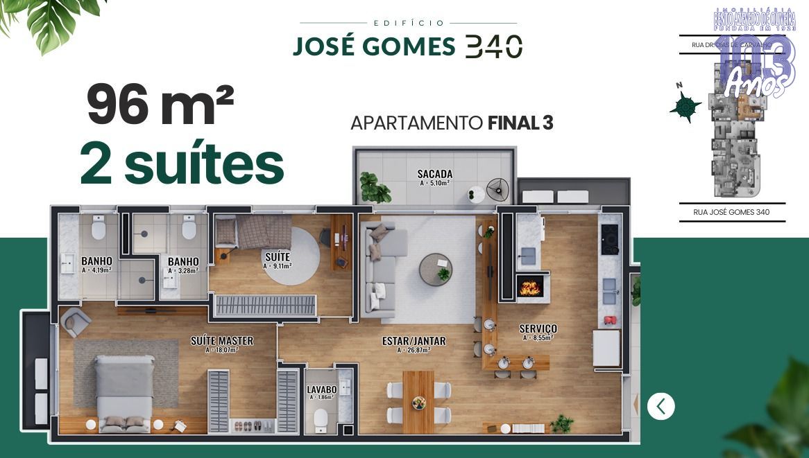 Apartamento, 2 quartos, 96 m² - Foto 9