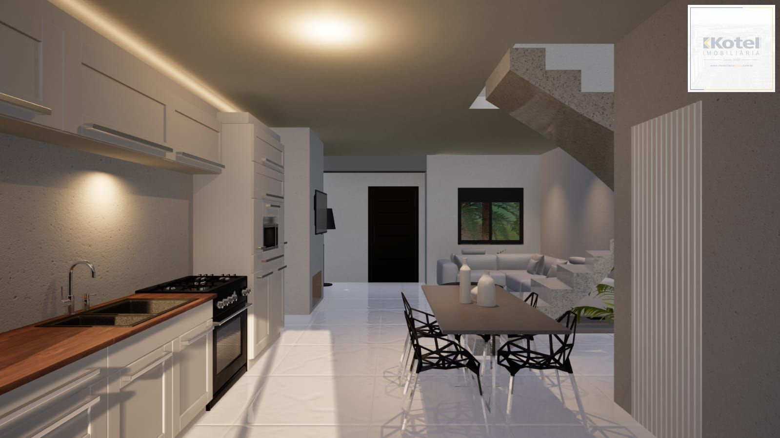 Casa em Condomínio à venda, bairro Campo Novo,  3 quartos (1 suite),  3 banheiros — foto 2