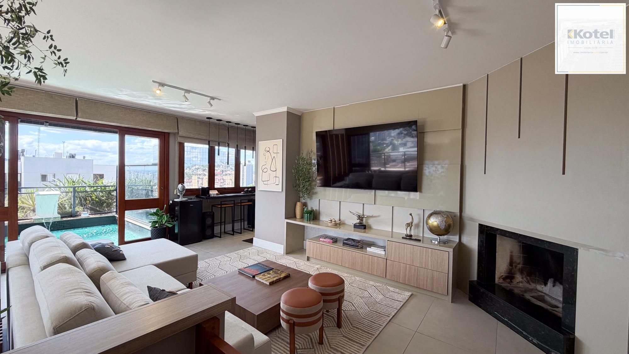 Vende-se linda cobertura com 3 quartos (1 suíte), 209m², 2 vagas e piscina – Três Figueiras